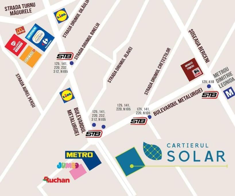 Apartment Solar 50, Private Parking, 2 Bedroom Bukurešť Exteriér fotografie